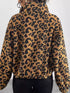 'Elsinore' Leopard Fleece Jacket - Celes Fashion